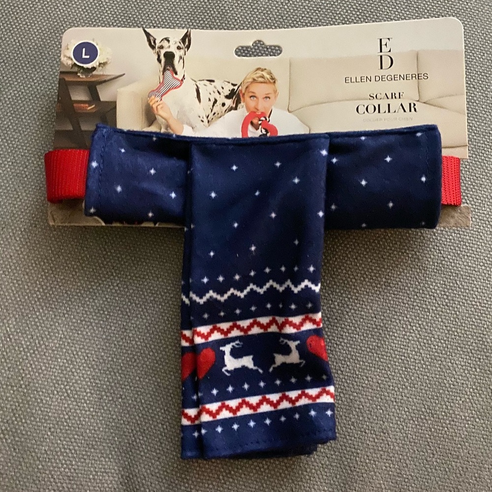 Ellen Degeneres Dog Scarf Collar